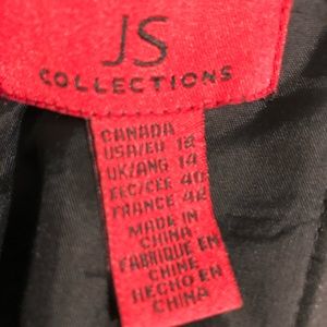 Fun silky pleated maxi cocktail gown Very unique and one of a kind black & white